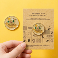 Nouveau style – Badge magnétique personnalisé en métal plaqué or, peint à l'émail, avec logo de marque de dessin animé, souvenir personnalisé