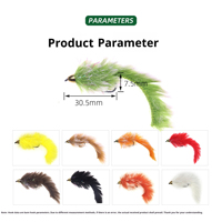 Mouche artificielle TG Copper Head Zonker Streamer avec boîte de rangement pour la pêche à la truite, au saumon, au steelhead en eau douce