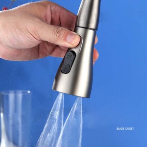 Pistola da <span class=keywords><strong>cucina</strong></span> rubinetti per acqua calda e fredda in ottone grigio, lavello estraibile, lavello e <span class=keywords><strong>soffione</strong></span> retrattile in stile moderno - Product Image 4