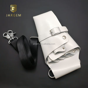 Echt Lederen Haarschaarzak Kappersschaar Tas Kappersschaar Hoesjes Salon Gereedschap Holster - Product Image 1