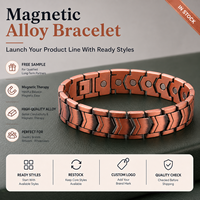 Bijoux magnétiques, bijoux de thérapie magnétique, bracelet à maillons avec pierres turquoise colorées, vente en gros personnalisée pour la vente au détail