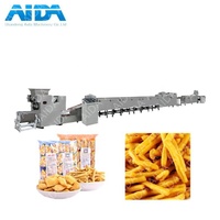 Nouvelle ligne de production entièrement automatique de petite taille et haute capacité pour la fabrication de chips de crevettes Mimi et de bâtonnets de nouilles frites