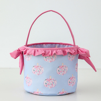 Sac fourre-tout en toile personnalisé avec nœud à volants, imprimé citrouille d'Halloween, idéal pour les cadeaux de fête pour enfants