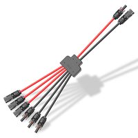 Connecteurs de câble PV de branche Y de haute qualité 1000v-1500v XLPO panneau solaire étamé 4-6mm2 PV DC connecteur de câble solaire MCX pour l'alimentation