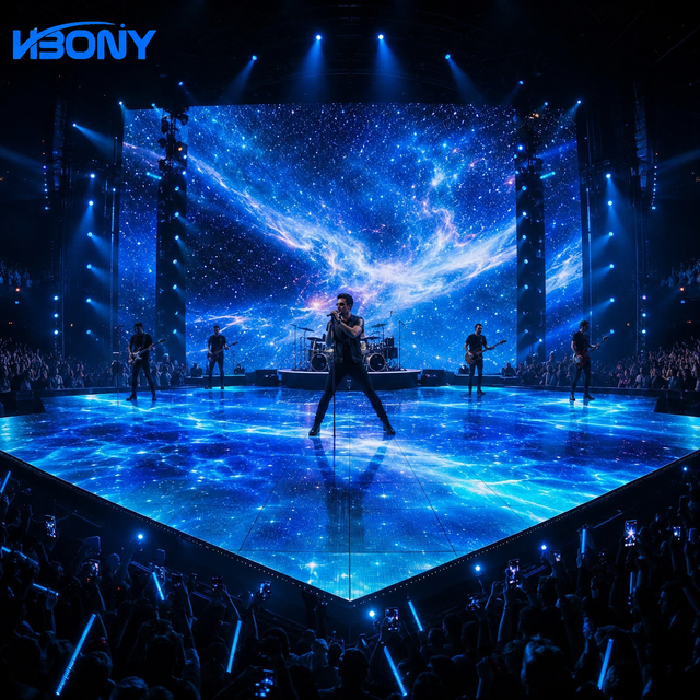 Smart Interactive LED Floor Screen P2.97 High Refresh Rate HD Dance Floor Display IP65 Waterproof for Playground Exhibition Hall