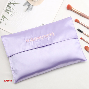 Envelope <b>Bag</b> Closure Purple Silk Satin <b>Dust</b> Envelope Packaging <b>Bag</b> - Product Image 1