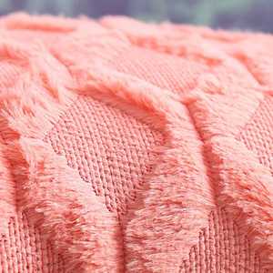 アミティ モダン ラグジュアリー ソフト ソリッド プラッシュ クッションカバー キルティング スローピロー デコレーティブ ホーム ホテル ソファ ベッド - Product Image 5