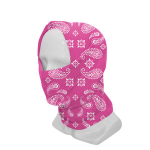 Poliéster Tubo sin costuras Sombreros Multifuncional Rosa Paisley Bandana - Product Image 3