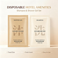 Kit de shampooing et gel douche jetables pour hôtel, sachet de 10 ml, format voyage, sans silicone, à base d'acides aminés, nettoyage en profondeur, nourrissant, contrôle du sébum