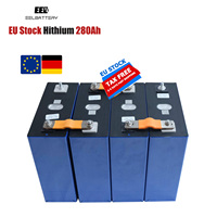 Stock UE d'hithium 3.2V 280AH 10000 Cycle de vie 280Ah 300Ah Cellule lithium-ion Lifepo4 Stockage solaire domestique pour batterie 15kwh 48V