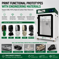 Impresora 3D FDM PLA Nueva con 1 Año de Garantía, Pantalla Táctil, WiFi, Transferencia de Archivos por USB, Cama Calefactada, Nivelación Automática, Pantalla HD de 7 Pulgadas