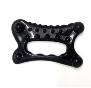 Gua Sha ergonomique en résine noire pour le corps - Product Image 1