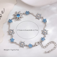 Bracelet à breloques en cristal SongYi Sunburst, plaqué or 18 carats, argent, zircone, bijoux soleil, esthétique romantique ciel étoilé