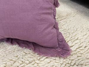 Bộ Chăn Lông Vịt Châu Âu Xếp Nếp Vải <span class=keywords><strong>Cotton</strong></span> Màu Trơn Mới Bộ Chăn Bông - Product Image 6