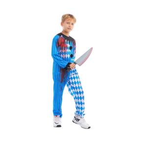 Halloween niños Cosplay payaso mono manchado <span class=keywords><strong>de</strong></span> sangre Horror Joker juego <span class=keywords><strong>de</strong></span> rol disfraces para niños - Product Image 5