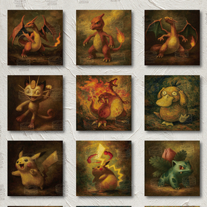 YZ Eif Baby 2026 Regalos <span class=keywords><strong>de</strong></span> Año Nuevo para Niños, Serie <span class=keywords><strong>de</strong></span> Pinturas al Óleo Vintage <span class=keywords><strong>de</strong></span> Pokemoned World Famous, Tablero <span class=keywords><strong>de</strong></span> Arte 4.0, Caja <span class=keywords><strong>de</strong></span> Sobres, <span class=keywords><strong>Juegos</strong></span> <span class=keywords><strong>de</strong></span> <span class=keywords><strong>Mesa</strong></span> - Product Image 6