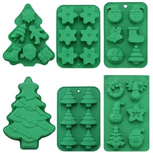 Christmas Themed <b>Silicone</b> Cake Mold - Food Grade BPA-Free Non-stick Baking Tool Heat Resistant -40℃ to 230℃, Easy Demold Holiday - Product Image 1