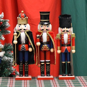 New Painted Wood Puppet Soldier <b>Nutcracker</b> Christmas Traditional European Style Creative Home Craft Ornament WH Brand China - Product Image 1