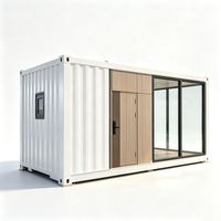 Maison conteneur pliable 20 pieds résistante aux intempéries pour logement de travailleurs, bureau et secours en cas de catastrophe