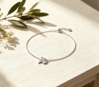 Bracelet minimaliste en acier inoxydable 316L, ange creux, chaîne fine, bijoux ange gardien, plaqué or 18 carats, cadeau pour femmes