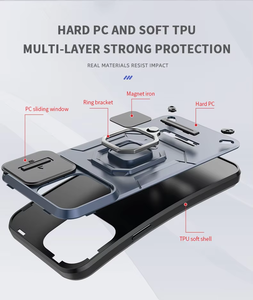 <span class=keywords><strong>Cover</strong></span> protettiva per <span class=keywords><strong>fotocamera</strong></span> per <span class=keywords><strong>iPhone</strong></span> 14 15 pro max custodia con anello magnetico - Product Image 3