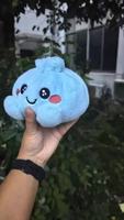 Nouveau produit transfrontalier : Peluche anti-stress en forme de boulette, adorable peluche à presser avec cuiseur vapeur