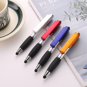 Stylo bille LED créatif 4-en-1 avec support de téléphone et lumière, facile à recharger et à remplacer les consommables - Product Image 2