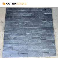 Fournisseur direct usine de pierre d'ardoise noire de Jiujiang pour revêtements muraux décoratifs extérieurs et panneaux muraux naturels