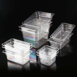 Contenedores Gastronorm GN de Policarbonato de Tamaño Completo 1/1 1/2 1/3 1/6 1/9, Recipientes para Alimentos, Accesorios para Cocina Comercial - Product Image 2