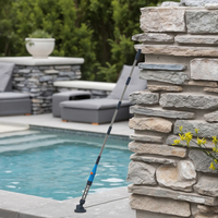 SPA électrique rechargeable à tête triangulaire et petit aspirateur de piscine hors sol à paroi souple