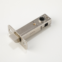 Serrures de porte de salle de bain Euro de haute qualité, corps durable, cylindres de pênes dormant à pas variable de 70 mm, argentés, avec clé