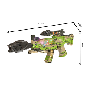 Pistola de luz y sonido de plástico al por mayor, pistola de juguete eléctrica para niños, juguetes pulverizadores, pistolas de juguete eléctricas para niños - Product Image 3