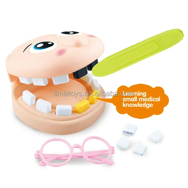 जीसीसी उत्पादों थोक Toddlers के रोल प्ले डॉक्टर किट खिलौने बच्चों प्लास्टिक दंत चिकित्सक उपकरण खिलौने