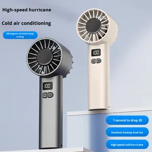 Nouveau ventilateur portable pour bureau à domicile, 100 vitesses, affichage numérique, haute vitesse, mini ventilateur USB portable pour extérieur - Product Image 3