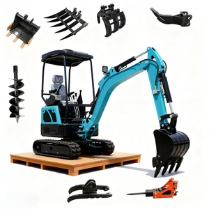 Hochwertige <span class=keywords><strong>Mini</strong></span> bagger Anbaugeräte Bucket Rake Grapple <span class=keywords><strong>Auger</strong></span> Ripper für Small Digger Niedriger Preis aus China - Product Image 1