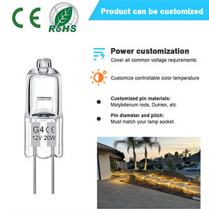 Venta Directa de Fábrica de Lámparas de Perfil de <span class=keywords><strong>12V</strong></span> y 24V, Lámparas Halógenas <span class=keywords><strong>G4</strong></span> con Bombillas de Vidrio de Cuarzo - Product Image 2