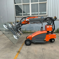 Produsen Vacuum Lifter 300kg 600kg Pengangkat Elektrik untuk Granit, Marmer, Kaca, Kayu, Kayu Lapis dengan Cup Penghisap Mobile