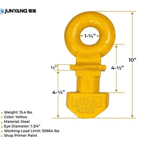 ห่วงยกเหล็กยอดนิยมสำหรับยกด้านข้าง/ด้านล่าง อะไหล่และอุปกรณ์เสริมสำหรับตู้คอนเทนเนอร์ ชุบกัลวาไนซ์แบบจุ่มร้อน มาตรฐาน ISO9001 - Product Image 3