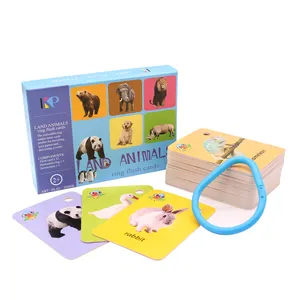 Arabic Sign Words Language Wild Animals Mini Thick Flash Cards