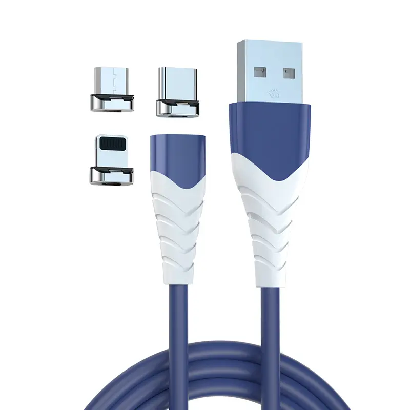 High Quality Standard Magnetic Charge Usb type c fast Charger cable USB V8 Micro Data Sync Charger Cable