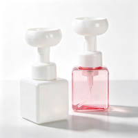 Flacon pompe carré en PETG de 250 ml, 450 ml, 650 ml pour mousse florale, distributeur de savon moussant rechargeable, bouteille de lavage mains et corps pour emballage cosmétique
