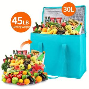 Sac isotherme portable de grande capacité pour le camping, avec logo personnalisé, en tissu non tissé, imperméable - Product Image 5