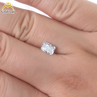 Diamant de laboratoire certifié IGI Goldleaf, taille Radiant, 1, 2 ou 3 carats, clarté VVS VS, couleur D, qualité excellente, modèle pour la fabrication de bijoux