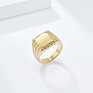 Cincin Kaca Polos Bentuk Geometris Minimalis Gaya Eropa Amerika untuk Aksesori Perhiasan Tangan Unisex - Product Image 3