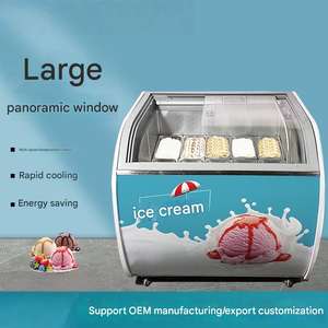 <span class=keywords><strong>Vitrine</strong></span> <span class=keywords><strong>réfrigérée</strong></span> pour boulangerie, <span class=keywords><strong>vitrine</strong></span> en verre pour l'exposition de pain, pâtisseries et desserts - Product Image 2