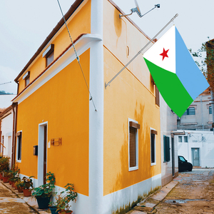 Banderas de Djibouti de 3x5 pies al por mayor, poliéster 68D/100D, personaliza todas las naciones, envío rápido, proveedor fiable, entrega rápida - Product Image 1