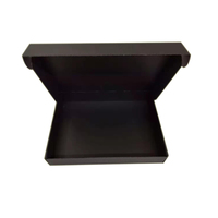 Boîte postale ondulée noire mate en carton imprimé personnalisé