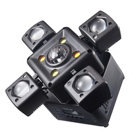 Alison Nouvelle Lumière de Scène à Motif Boule Magique à Quatre Ailes LED Laser Stroboscope DMX512 Tension Universelle Multi-Prises Colorée pour KTV Bar Intérieur