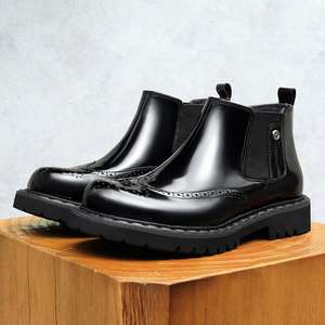 Zapatos Casuales de Negocios con Punta en Pico de Cuero Genuino al por Mayor, Zapatos Británicos de Otoño para Hombre, Transpirables y Ligeros - Product Image 4