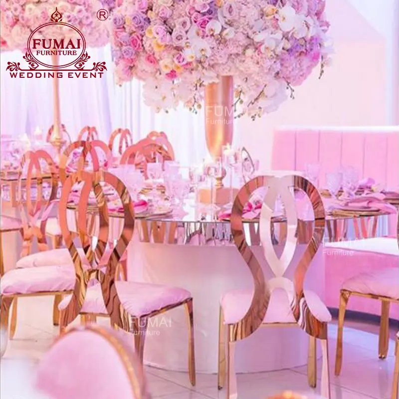 Hot Sale High Quality Banquet Wedding Mirror Round Table With Centre Pieces